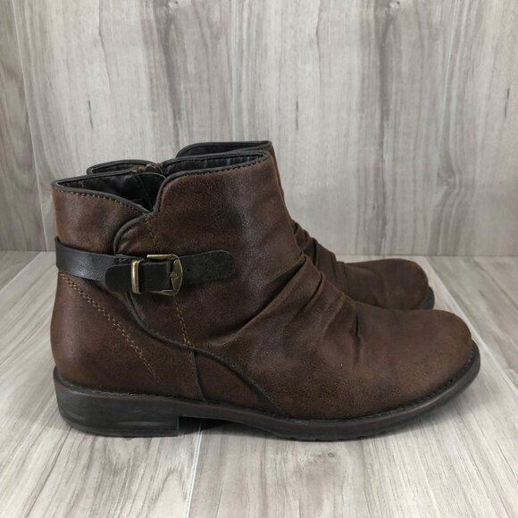 Baretraps Ankle Boots Womens 7M Callahan Brown Zip Booties - Picture 1 of 11